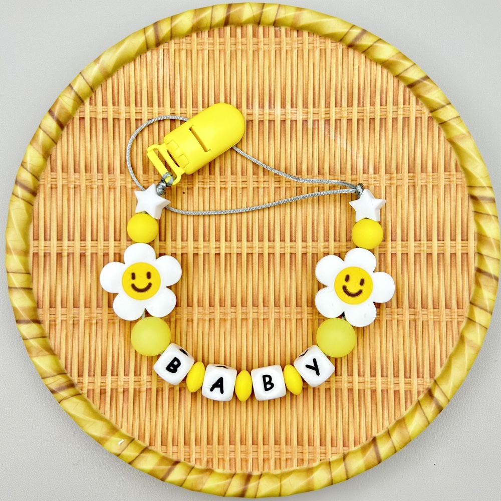 Baby Teethers - Customized Letters Name Baby Flower Silicone