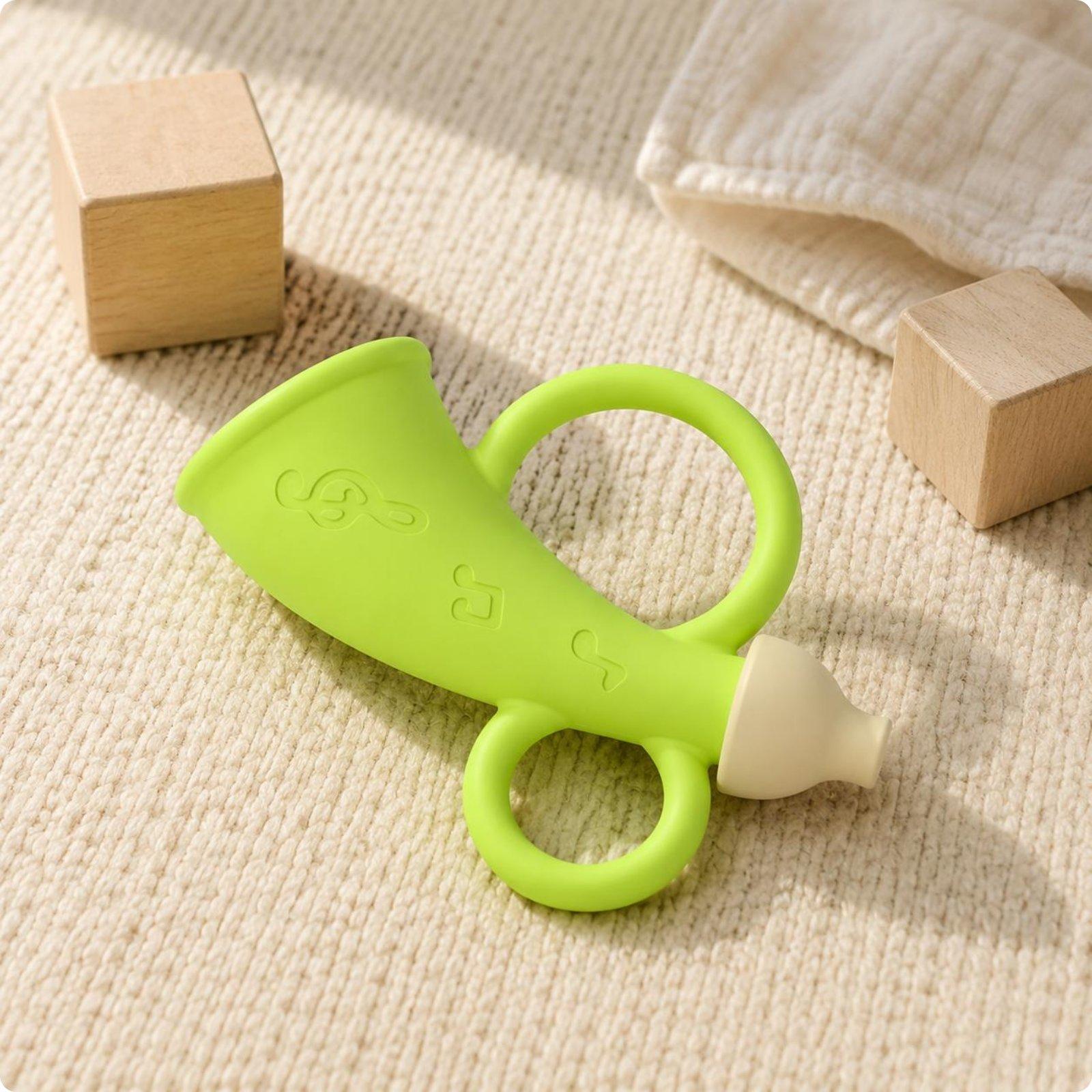 Baby Silicone Horn Sound Whist - огляд і ціна Baby Teethers