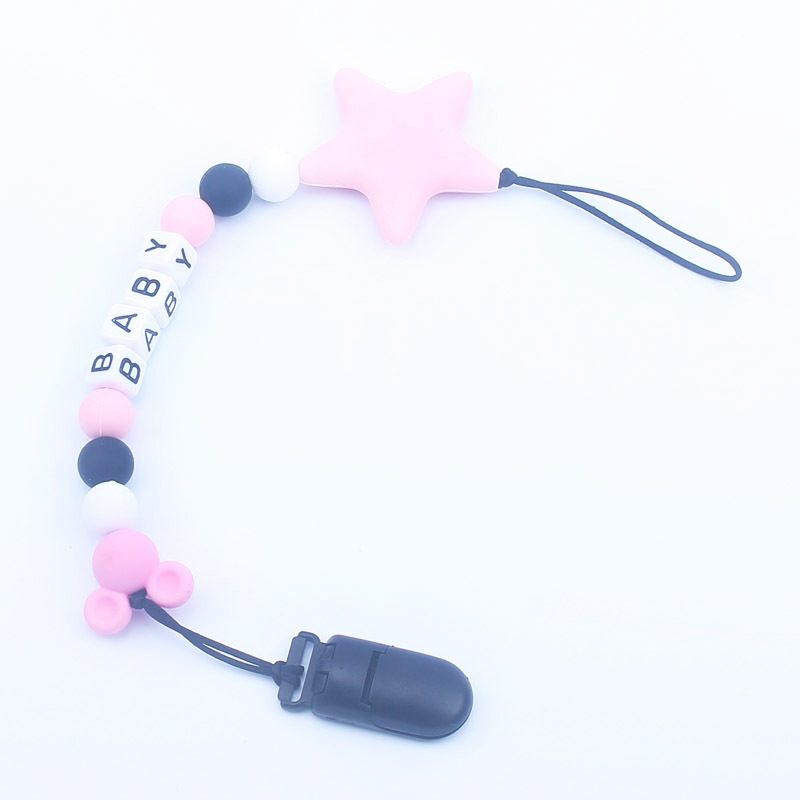 Personalized Name English Lett - огляд і ціна Baby Pacifier Clip