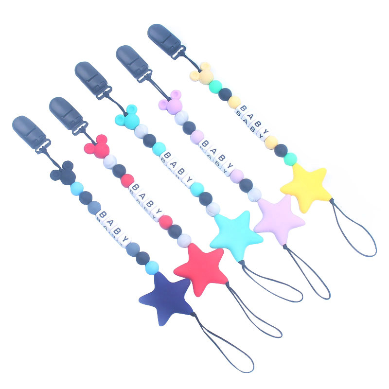 Personalized Name English Lett - огляд і ціна Baby Pacifier Clip