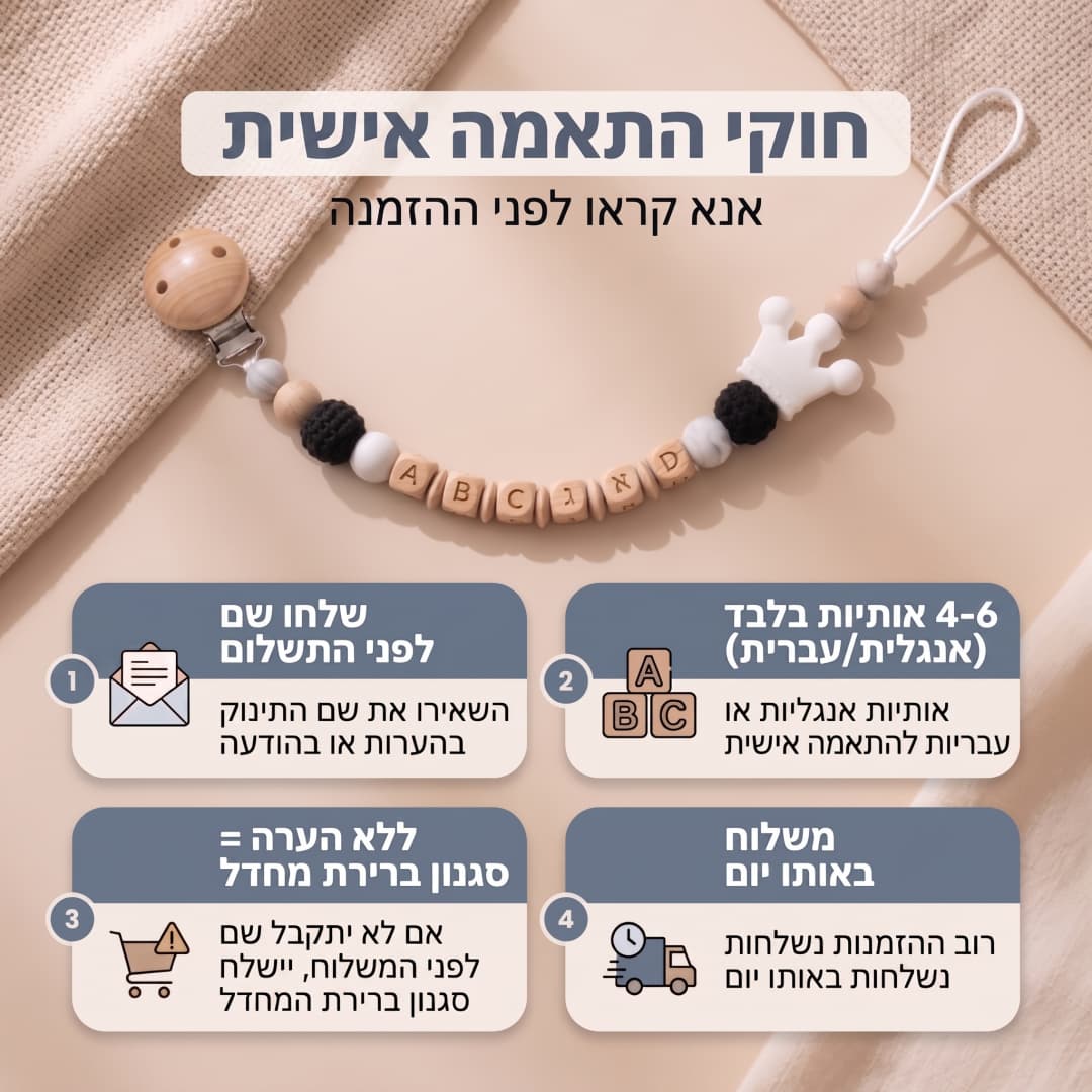 Hebrew Custom Name Baby Teethe - огляд і ціна Baby Teethers