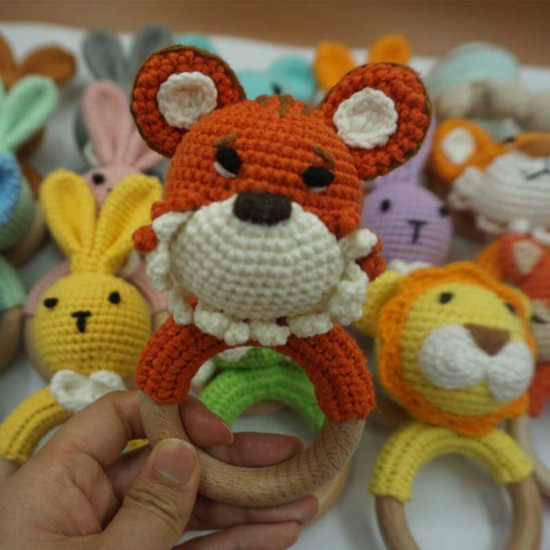 1PC Rabbit Tiger Lion Crochet  - огляд і ціна Baby Products Photos